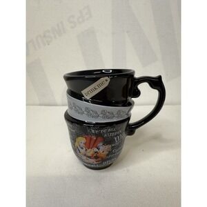 DISNEY Parks ALICE IN WONDERLAND Triple Stacked MAD HATTER Coffee MUG Tea CUP